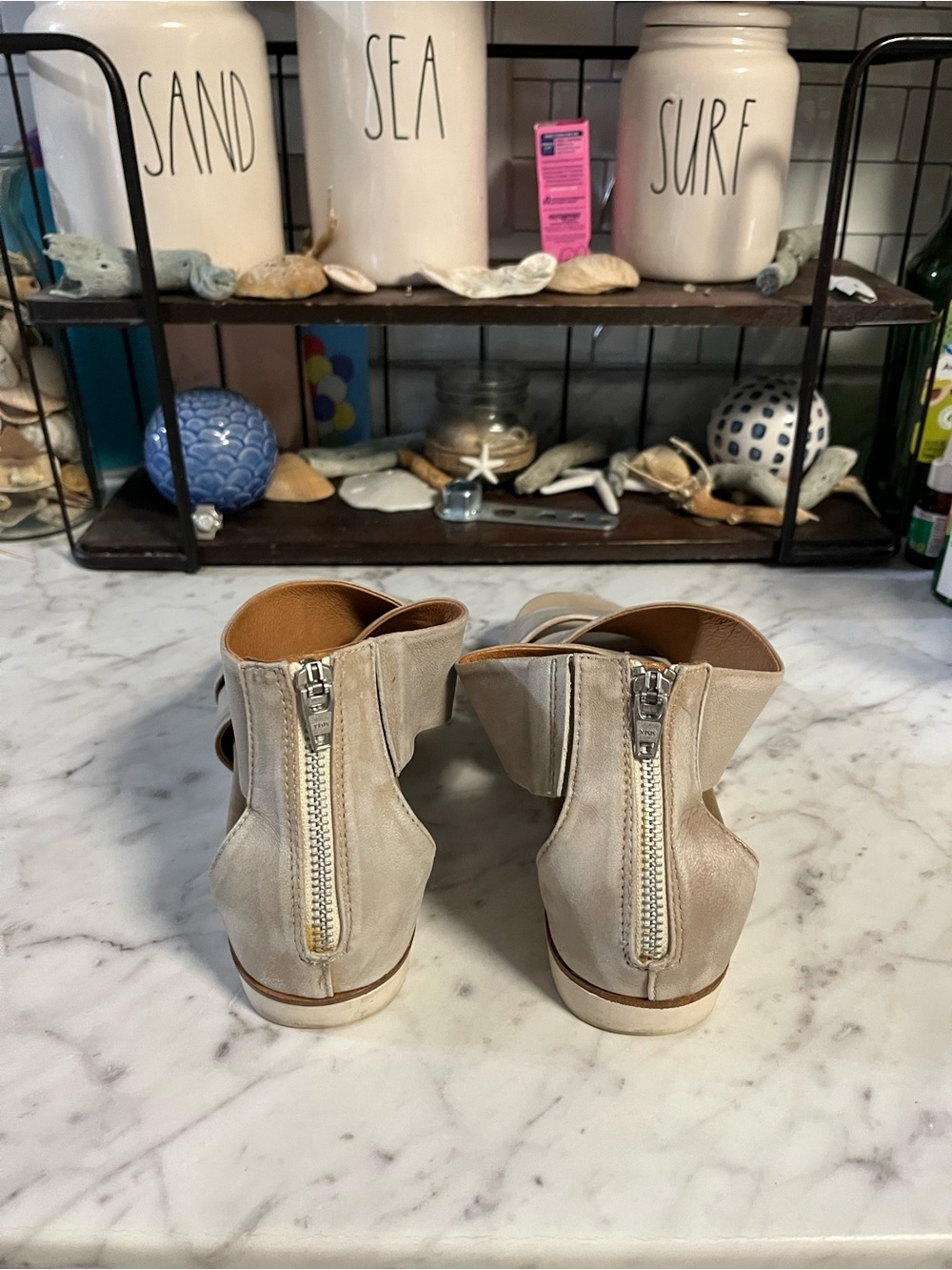 bussola Peggy Beige Crisscross Sandals size 40 View 4